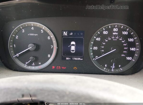 5NPE24AF2GH400973 2016 HYUNDAI SONATA Белый Вид задних сидений