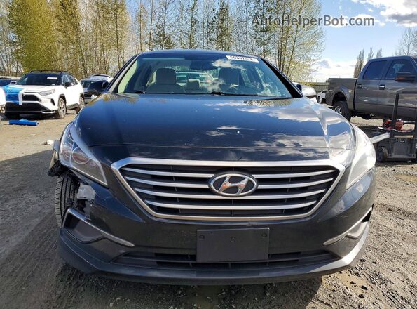 5NPE24AF2HH480681 2017 HYUNDAI SONATA Black წინა ხედი