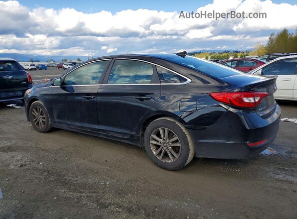 5NPE24AF2HH480681 2017 HYUNDAI SONATA Black უკანა მარცხენა