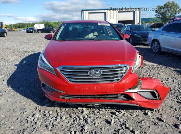 5NPE24AF2HH491373 2017 HYUNDAI SONATA Maroon წინა ხედი