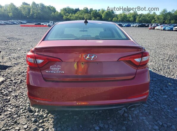 5NPE24AF2HH491373 2017 HYUNDAI SONATA Maroon უკანა ხედი