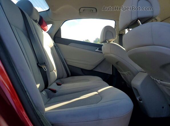 5NPE24AF2HH491373 2017 HYUNDAI SONATA Maroon უკანა სავარძლების ხედი