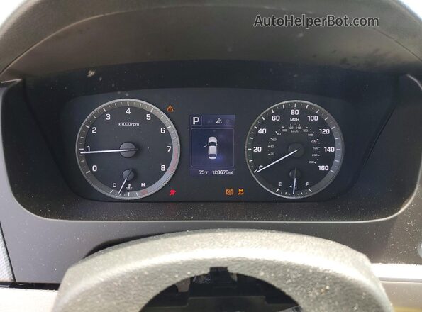 5NPE24AF2HH492586 2017 HYUNDAI SONATA Silver Առջևի վահանակի տեսք