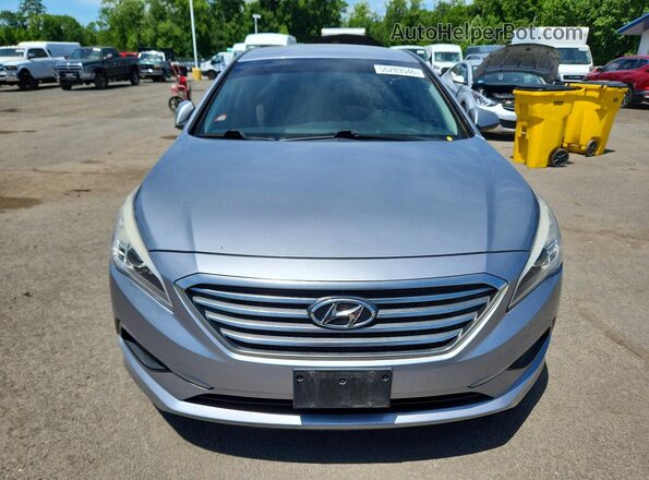 5NPE24AF2HH493771 2017 HYUNDAI SONATA Silver Front view