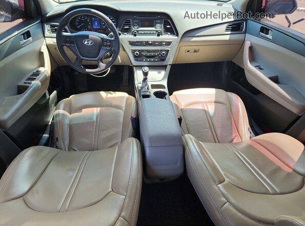 5NPE24AF2HH493771 2017 HYUNDAI SONATA Silver Dashboard view