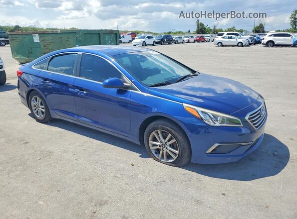 5NPE24AF2HH510987 2017 HYUNDAI SONATA Blue წინა მარჯვენა
