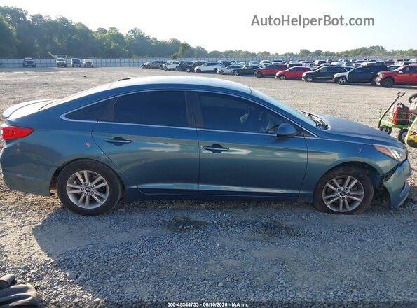 5NPE24AF2HH514649 2017 HYUNDAI SONATA Light Blue Instrument cluster view