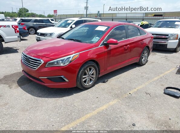 5NPE24AF2HH533914 2017 HYUNDAI SONATA Red Przód lewy