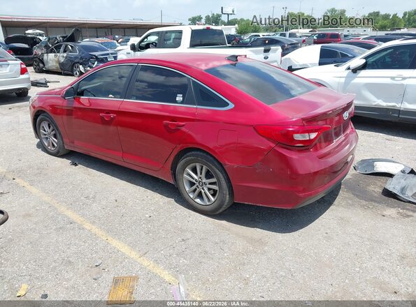 5NPE24AF2HH533914 2017 HYUNDAI SONATA Red Tył lewy