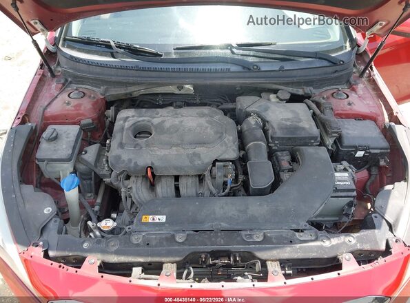 5NPE24AF2HH533914 2017 HYUNDAI SONATA Red Widok z tyłu