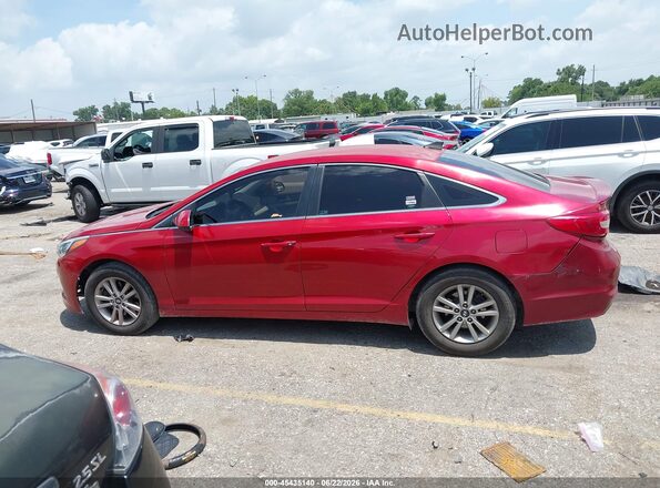 5NPE24AF2HH533914 2017 HYUNDAI SONATA Red Widok wnętrza 360 stopni