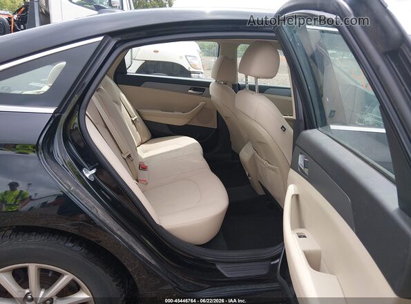 5NPE24AF2JH691546 2018 HYUNDAI SONATA Black VIN კოდის სტიკერის ხედი