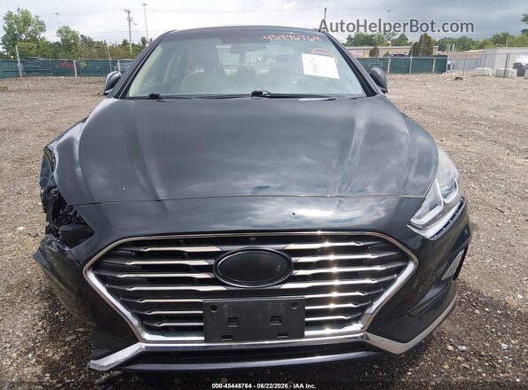 5NPE24AF2JH691546 2018 HYUNDAI SONATA Black უკანა სალონის ხედი
