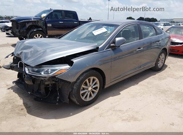 5NPE24AF2JH720141 2018 HYUNDAI SONATA Silver Առջևի ձախ երեք քառորդ տեսարան