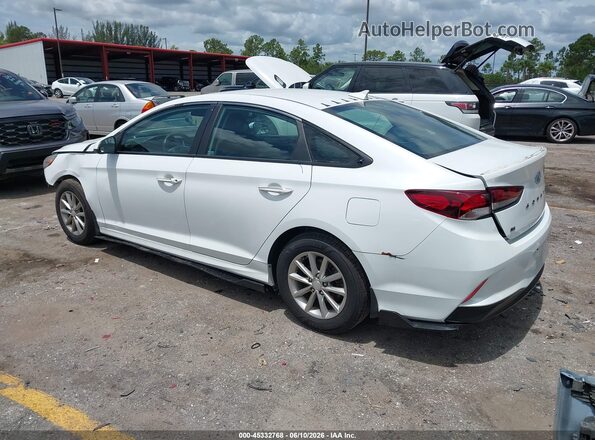 5NPE24AF2KH740200 2019 HYUNDAI SONATA Белый Задняя левая четверть