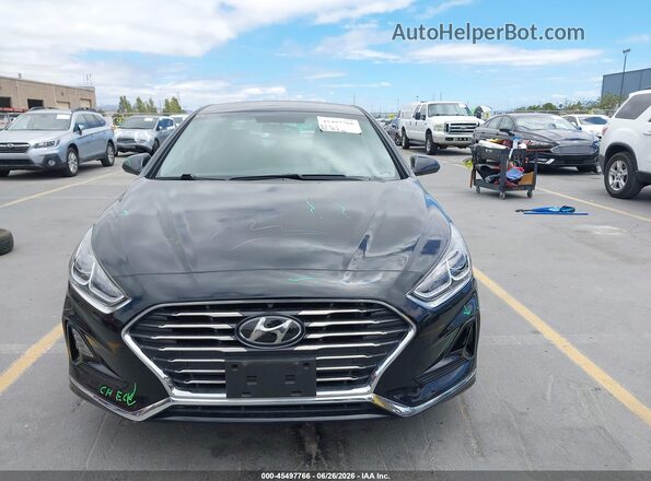 5NPE24AF2KH748541 2019 HYUNDAI SONATA Black Вид спереду