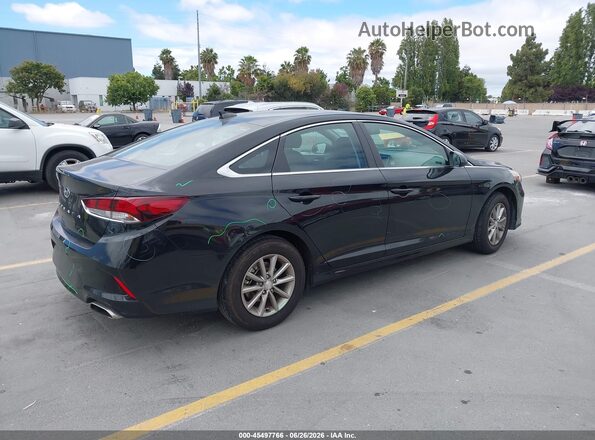 5NPE24AF2KH748541 2019 HYUNDAI SONATA Black Задня права чверть