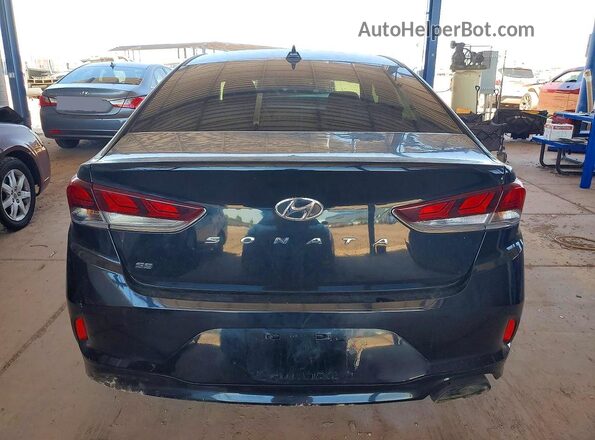 5NPE24AF2KH753271 2019 HYUNDAI SONATA Black Rear view