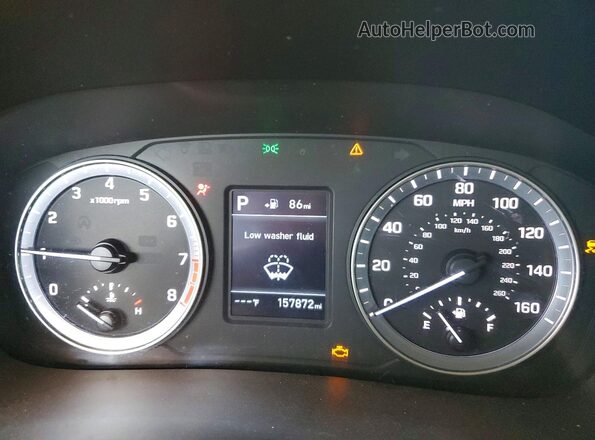 5NPE24AF2KH753271 2019 HYUNDAI SONATA Black Instrument cluster view