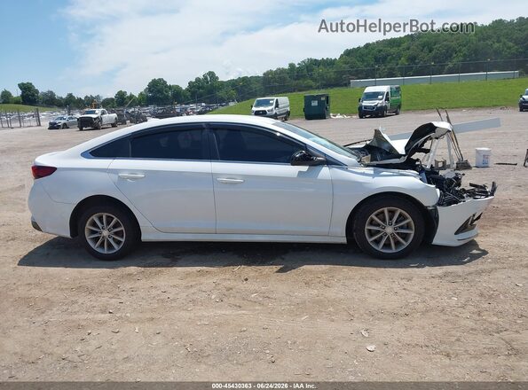 5NPE24AF2KH759698 2019 HYUNDAI SONATA White Rear interior view