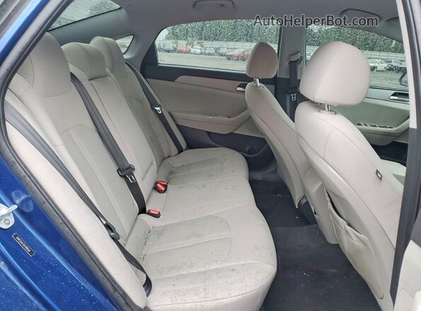 5NPE24AF2KH788568 2019 HYUNDAI SONATA Синий Вид задних сидений