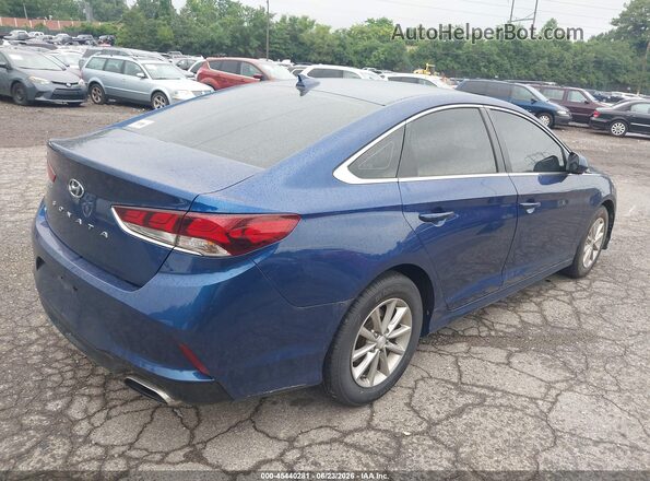 5NPE24AF2KH795956 2019 HYUNDAI SONATA Blue Задня права чверть