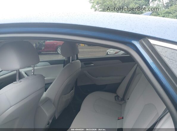 5NPE24AF2KH795956 2019 HYUNDAI SONATA Blue Вид наклейки з VIN-кодом