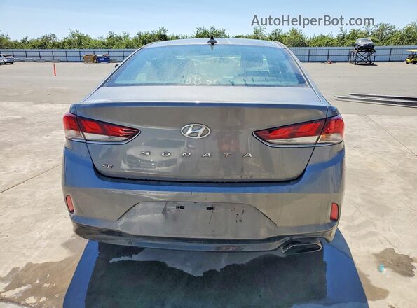 5NPE24AF2KH796427 2019 HYUNDAI SONATA Gray Вид ззаду