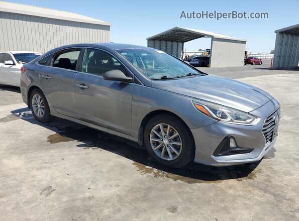 5NPE24AF2KH796427 2019 HYUNDAI SONATA Gray 