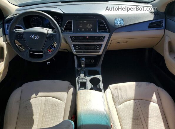 5NPE24AF3GH272159 2016 HYUNDAI SONATA Black Առջևի վահանակի տեսք