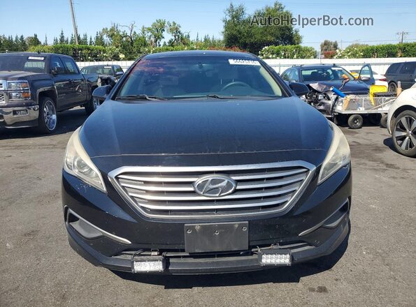 5NPE24AF3GH272159 2016 HYUNDAI SONATA Black Դիմացի տեսք