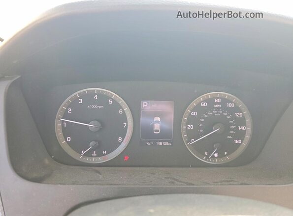 5NPE24AF3GH272159 2016 HYUNDAI SONATA Black Սարքավորումների վահանակի տեսք