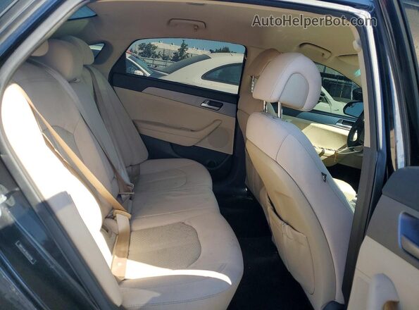 5NPE24AF3GH272159 2016 HYUNDAI SONATA Black Հետևի նստատեղերի տեսք