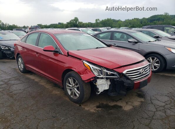 5NPE24AF3GH288328 2016 HYUNDAI SONATA Red წინა მარჯვენა