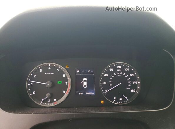 5NPE24AF3GH288328 2016 HYUNDAI SONATA Red ხელსაწყოთა პანელის ხედი