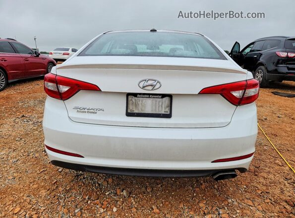 5NPE24AF3GH291682 2016 HYUNDAI SONATA White Вид ззаду