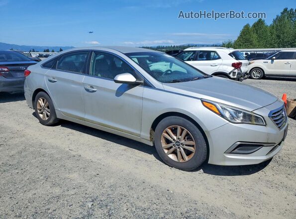5NPE24AF3GH295277 2016 HYUNDAI SONATA Серебряный Передняя правая четверть