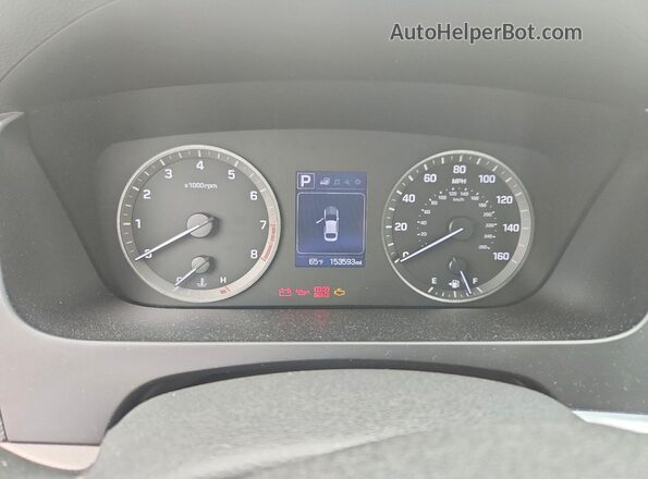 5NPE24AF3GH295277 2016 HYUNDAI SONATA Серебряный Вид щитка приборов