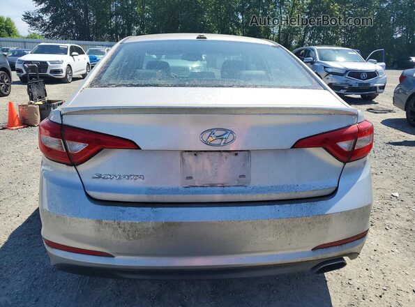 5NPE24AF3GH295277 2016 HYUNDAI SONATA Серебряный Вид сзади