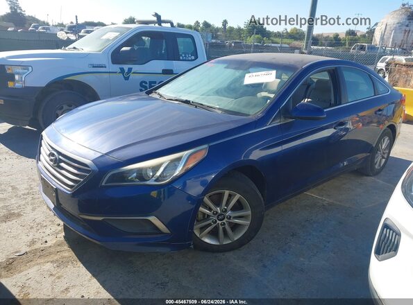5NPE24AF3GH331341 2016 HYUNDAI SONATA Blue Przód lewy
