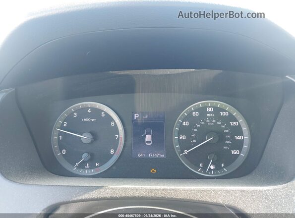 5NPE24AF3GH331341 2016 HYUNDAI SONATA Blue Widok tylnych siedzeń
