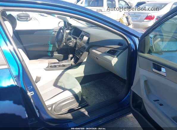 5NPE24AF3GH331341 2016 HYUNDAI SONATA Blue Widok wnętrza z przodu