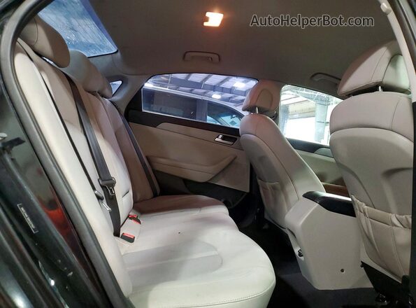 5NPE24AF3GH337107 2016 HYUNDAI SONATA Black Vista de los asientos traseros