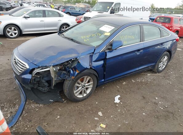 5NPE24AF3GH343943 2016 HYUNDAI SONATA Dark Blue Przód lewy