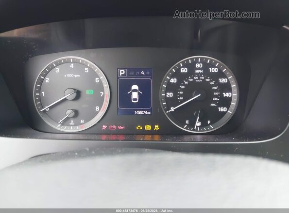 5NPE24AF3GH343943 2016 HYUNDAI SONATA Dark Blue Widok tylnych siedzeń