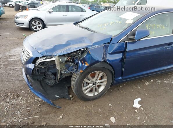 5NPE24AF3GH343943 2016 HYUNDAI SONATA Dark Blue Widok z przodu