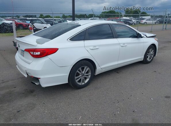 5NPE24AF3GH355350 2016 HYUNDAI SONATA White უკანა მარჯვენა