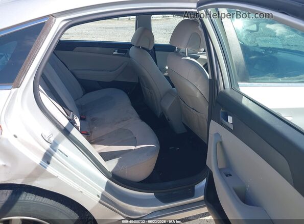 5NPE24AF3GH365571 2016 HYUNDAI SONATA Silver VIN კოდის სტიკერის ხედი