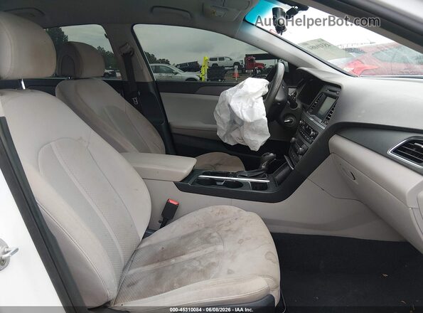 5NPE24AF3GH374688 2016 HYUNDAI SONATA White Vista interior delantera