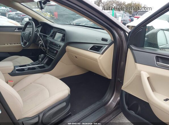 5NPE24AF3GH375971 2016 HYUNDAI SONATA Gray Սալոնի դիմացի տեսք